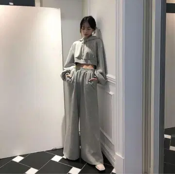 melt the lady 여아 바디 맨투맨 셋업 그레이