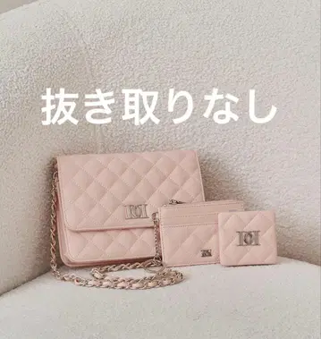 Darich 다리치 백 DD 로고 퀼팅 트래블 세트 핑크