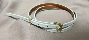 MAISON BOINET 메종 보아네 본 가죽 화이트 벨트