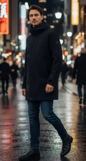 [ 새상품급 ] LUHTA 루프타 a.w.s 하프 모즈 코트 S