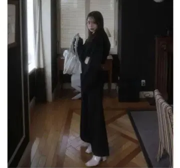 melt the lady 여아 바디 맨투맨 셋업 블랙