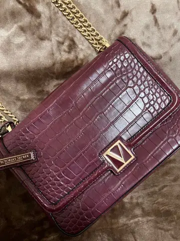 빅토리아 시크릿 숄더백 버건디