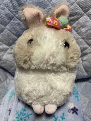 우사다마짱 퐁퐁 리본 봉제 인형 구레모후 택 포함 미사용 새상품