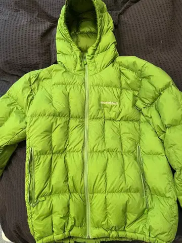 montbell 후드 부착 다운 자켓 L 그린