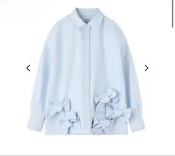 THE TOE 코델라 트위스트 셔츠 블루