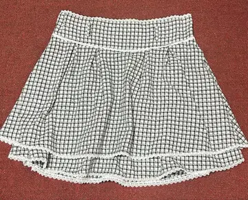 DearMyLoveWhip 유메텐보 키라키라 비쥬 버클 트위드 스커트