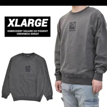 XLARGE 맨투맨 차콜