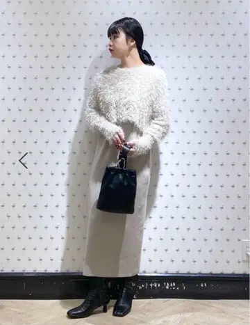 Apartbylowrys 샤기 2P 니트 원피스