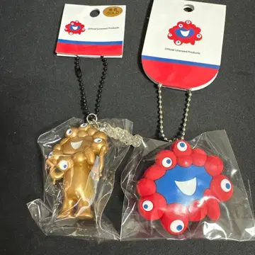 미야쿠미야쿠 입체 공 체인 키링 2개