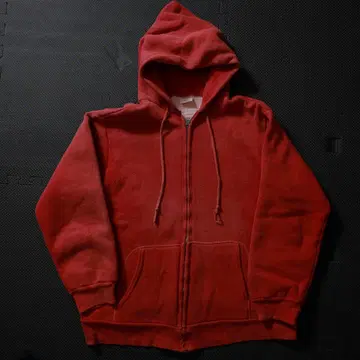 70~80s 안감 서멀 풀 집업 후드티 선페이드