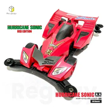 미니 사륜구동 허리케인 소닉 AR 레드 컬러 일부 페인팅 완료 타미야