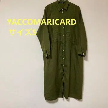 yacco maricard 올리브 그린 긴팔 셔츠 원피스 사이즈 S