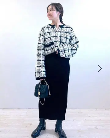 Apartbylowrys 트위드 니트 가디건