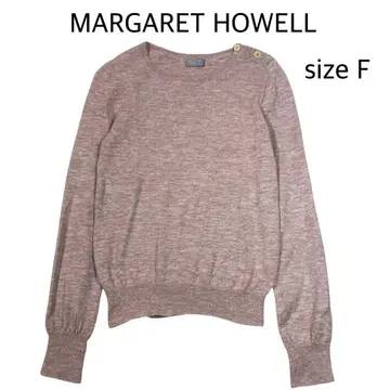 [ sizeF ] 마가렛 호웰 어깨 버튼 울 니트 알파카