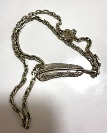 사무라이 크라프트 페더 펜던트 체인 포함