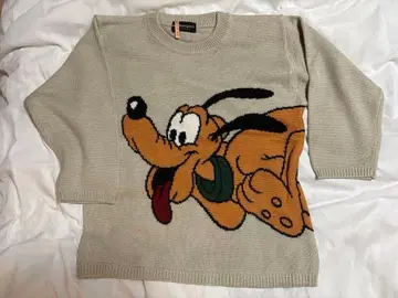 디즈니랜드 플루토 긴팔 니트