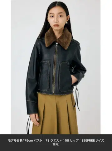 LEATHER FLIGHT 자켓 [ moussy ] 가죽 자켓