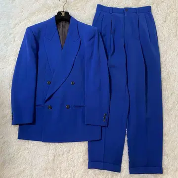 빈티지 JUNMEN 도하데 컬러 더블 셋업 성인식 M 사이즈