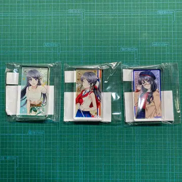 청춘 돼지 아크릴 블록 복권 사쿠라지마 마이 B상 아크릴 블록 3종 세트