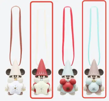 [ 익명 배송 ] 릴린링 캡슐 토이 빨간색 화이트 베이지 스카이블루