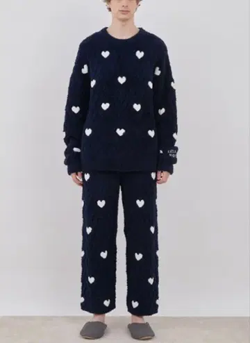 젤라또피케 Holiday 하트 자카드 풀오버 팬츠 상하의 세트