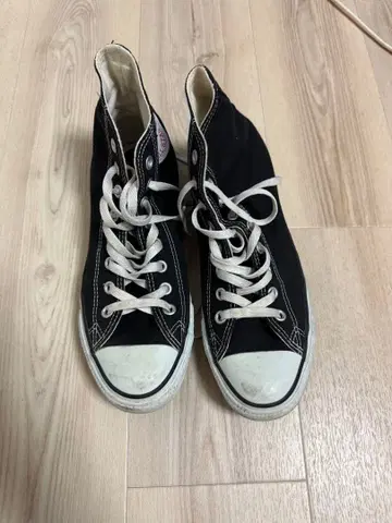 Converse 블랙 하이컷 스니커즈