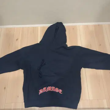 DAMAGE 네이비 XL 후드티