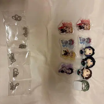 귀멸의 칼날 아크릴 키링 미니 피규어 세트