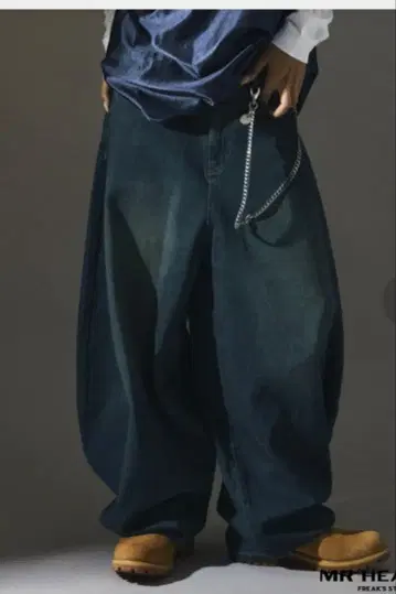 남성용 데님 빈티지 가공