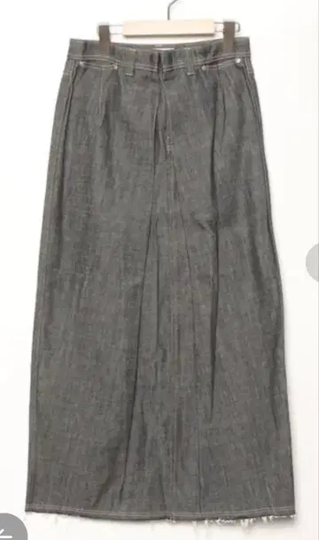 FRAMeWORK 블랙 데님 롱 스커트