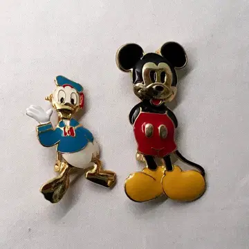 미키 도날드 빈티지 브로치