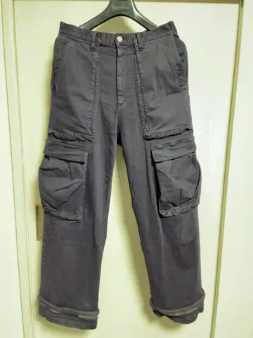 BASICKS 베이시스 카고 팬츠 미드나잇 퍼플