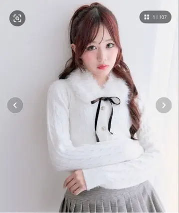 퍼 티펫 부착 케이블 가디건 OLIVE des OLIVE