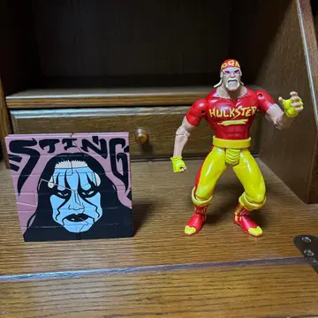 HULKSTER 헐크 호건 피규어와 아트 패널 세트