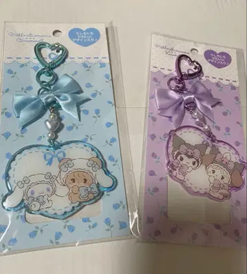 미개봉 mikko 산리오 아크릴 키링 참 시나몬 쿠로미 세트