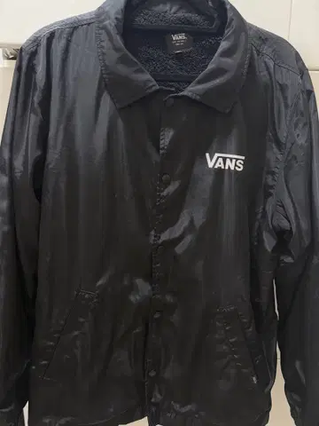 VANS 블랙 나일론 자켓 L