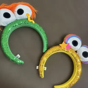 USJ 유니버셜 세서미 스트릿 빅 버드 오스카 스팽글 머리띠