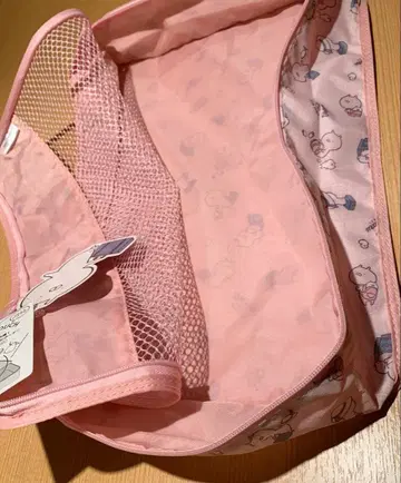 우사마루 우사코 트래블 파우치 핑크 메쉬 파우치