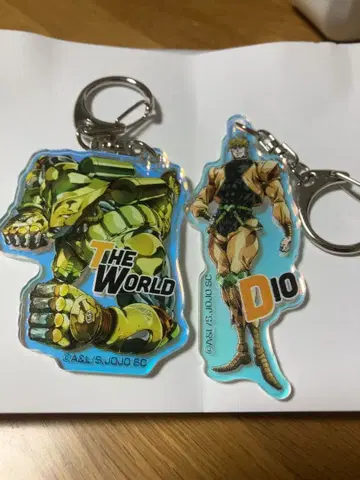 죠죠 3부 오로라 아크릴 키링 DIO & 더 월드