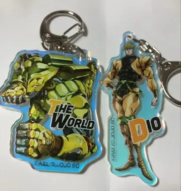 죠죠 3부 오로라 아크릴 키링 DIO & 더 월드