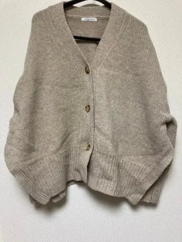 플라주 니트 가디건