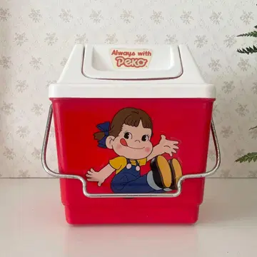 페코짱 80s 쇼와 레트로 빈티지 쓰레기통 소품함 후지야
