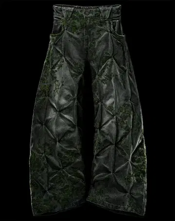 BAD SON MOSS 'OVERGROWTH' DENIM PANTS S