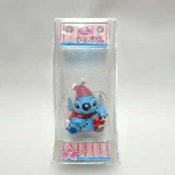 미개봉 디즈니 스티치 크리스마스 오너먼트 스트랩 산타