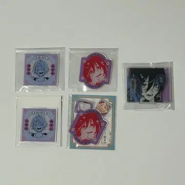 극락 거리 삼각 잎다  아크릴 오리지널 컷 마그넷 명언 아크릴 배지