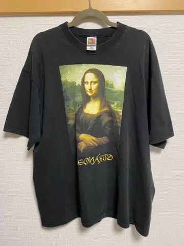 모나리자 T셔츠 빈티지 구제 의류