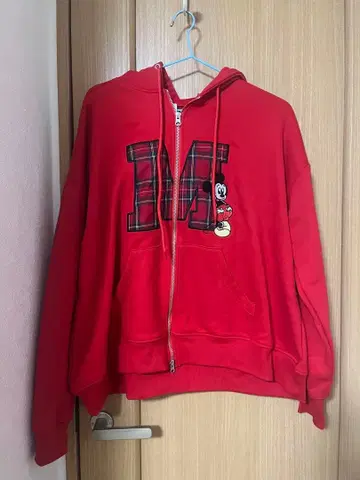 WEGO 미키마우스 프린트 집업 후드티