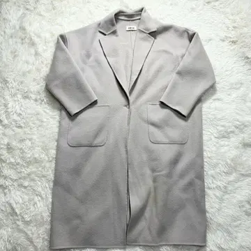 evam eva 울 테일러드 롱 리버 코트 아이보리 S 사이즈