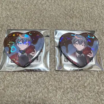 KAITO 유키 미쿠 snow miku 트레이딩 반짝이는 하트 캔뱃지