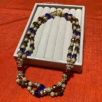 빈티지 베네치안 유리 비즈 목걸이